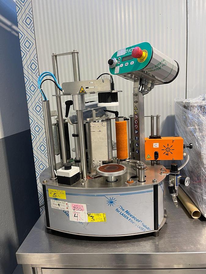 Used Tecno MR2 ET-PRO MINI (2022) Semi-Automatic Single-Station Benchtop Labeling Machine, 