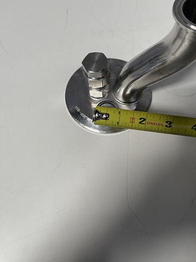 Used ITT Sherotec 5" End Cap w/ 2" and 1" Port