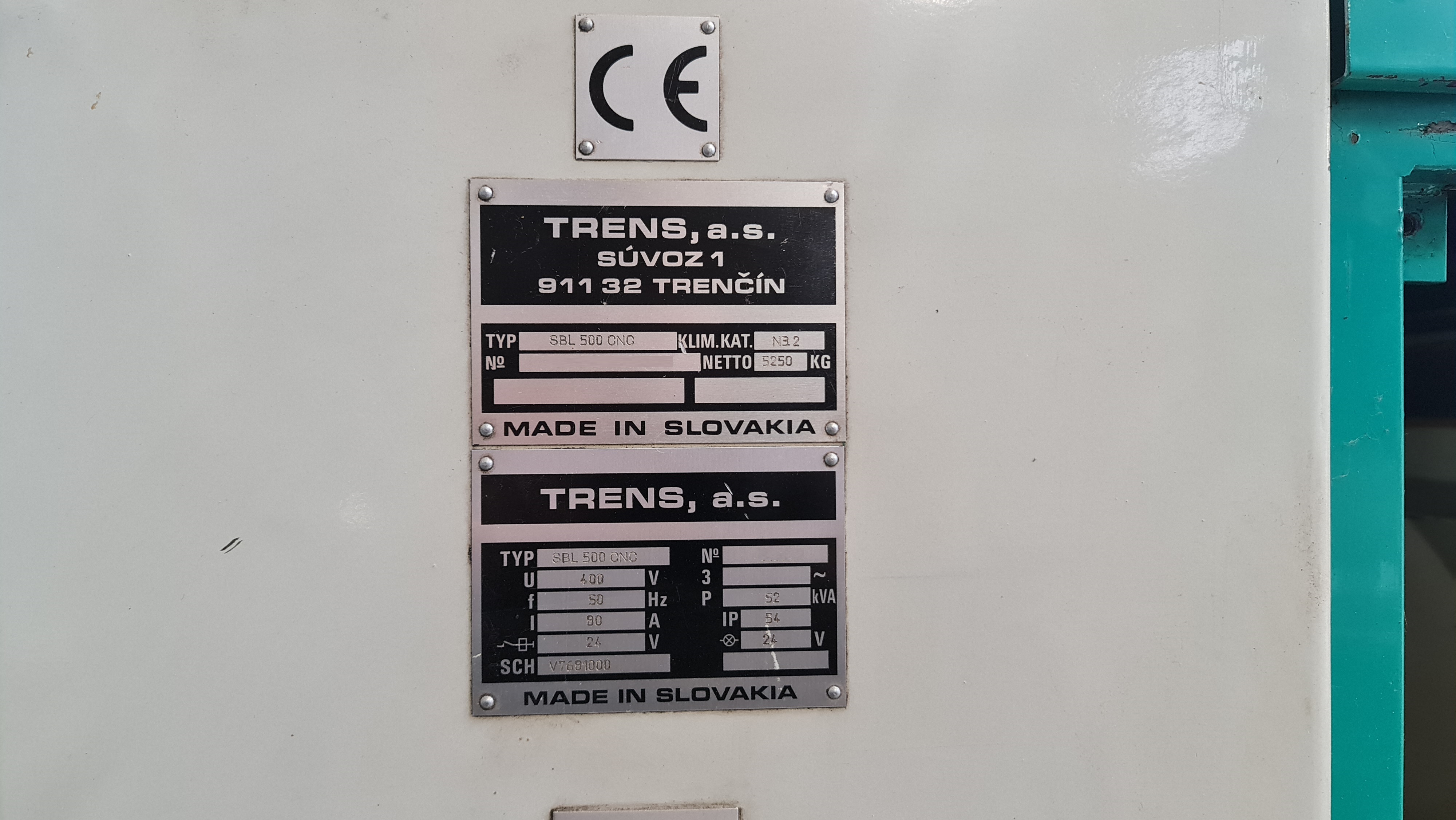 Used TRENS SBL 500 CNC - 2004
