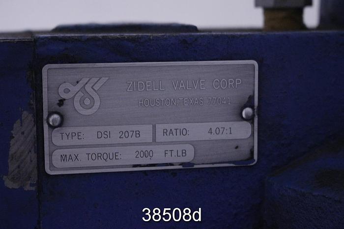 Used True Line 30" Hand Operated Knife Gate Valve with Zidell Gear Box #38508