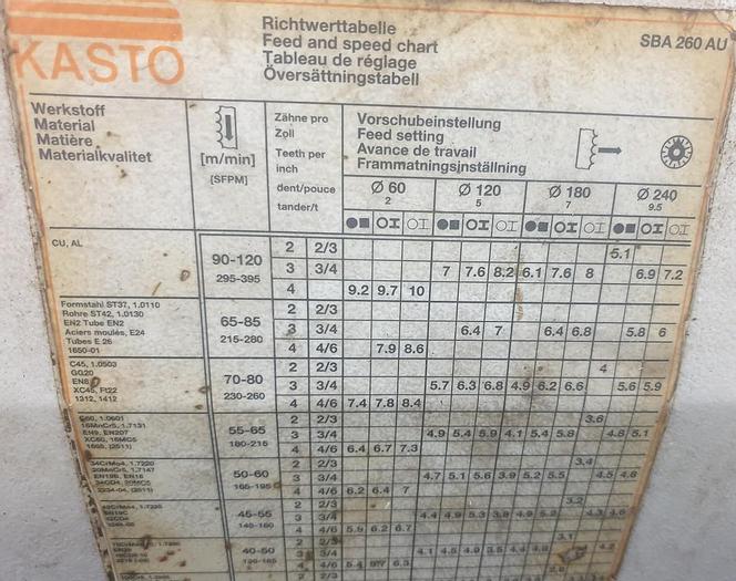Gebraucht Bandsägeautomat Kasto SBA 260 AU