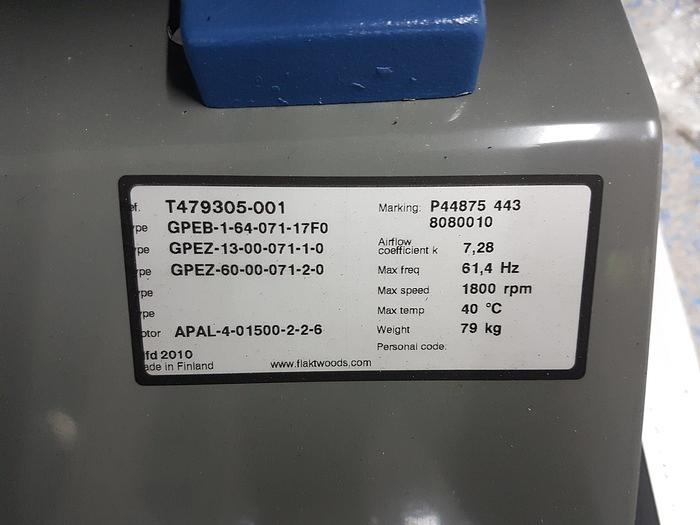 Used Flaktwoods GPEB Extractor Fan