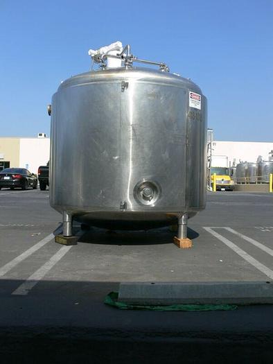 Used Feldmeier 4500 Liter 316L SS Jacketed Reactor w/ Agitator 30 PSI FV &100 PSI