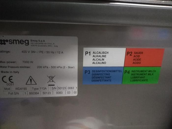 Gebraucht Wasch- u. Desinfektionsreiniger WD4190, Smeg, geprüft, gebraucht-Top