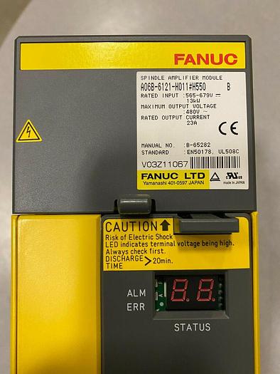 Used FANUC SPINDLE AMPLIFIER MODULE A06B-6121-H011#H550