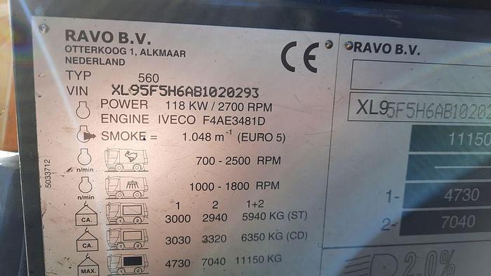 Gebruikt 2011 Ravo 580 STH