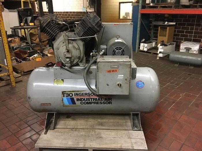 Used Ingersoll Rand T30 Air Compressor,2 Stage,15 HP 3-Phase 30T11120H