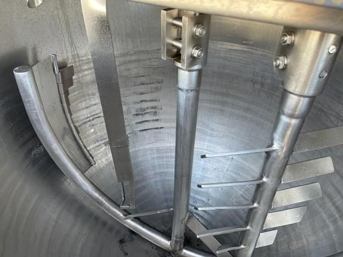 Used Groen 150 Gallon Stainless Steel Jacketed Mix Kettle With Dual Agitation