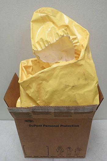 Used Dupont Tychem BR BR128TYLXL0002BN Coverall, Yellow, Size XL, 2/Box