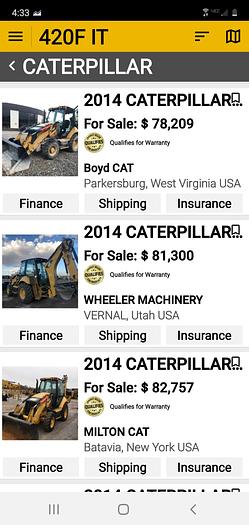 Used 2014 CAT 420F it