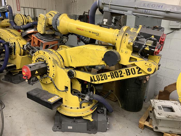 Used FANUC M900iA/350 6 AXIS CNC ROBOT WITH R30iA CONTROLLER 350KG X 2650mm REACH