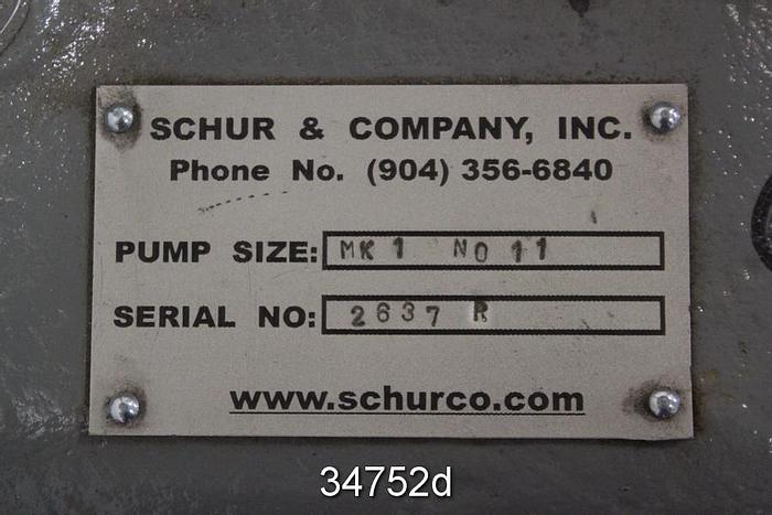 Refurbished Warren No. 11 High Density Thick Stock Pump, Mk-1 #34752