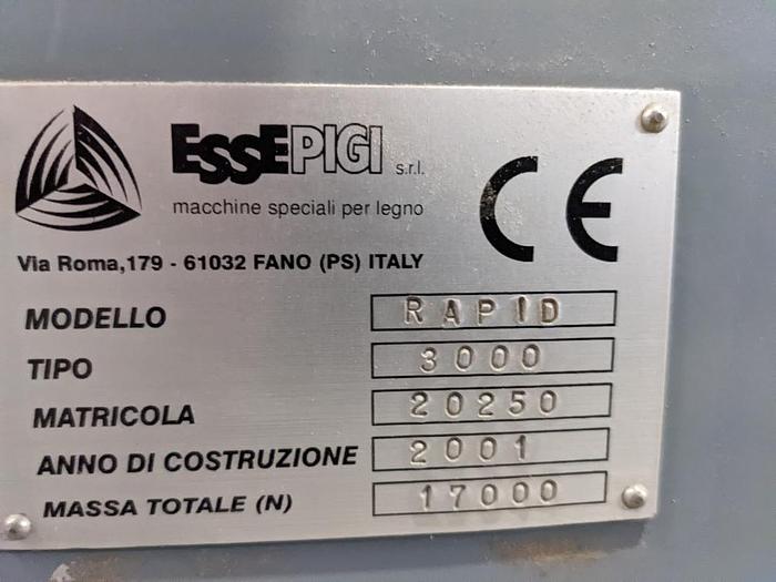 Used 2001 Essepigi Rapid 3000 in working conditio Rapid 3000