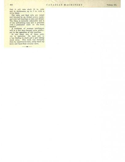 Used *SOLD* Straight Line Rip Saw - CMC 611