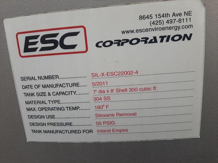 Used Tank, 2,300 Gallon, 304 S/st, 20 PSI, DT/DB, Morfab #S744375