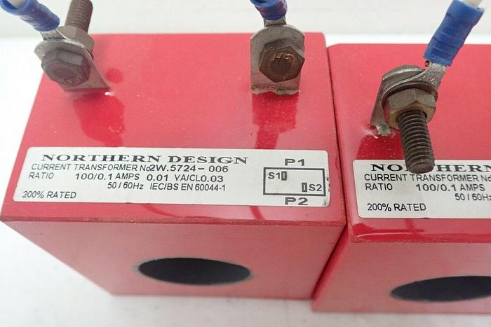 Used Northern Design No2W.5724 Current Transformer 100/0.1 A AMPS 0.01 VA/CLO.03