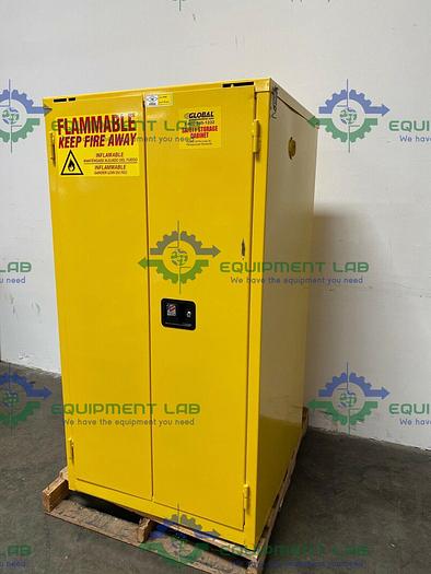 Used JustRite BS60 60 Gallon Flammable Cabinet 65"x 34"x 34" Manual Close