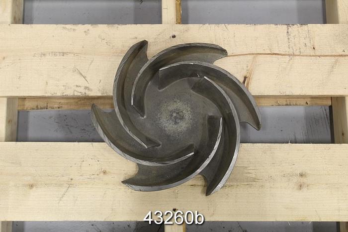 Used Goulds 3196 4x6x13 12" Diameter CF8M 6-Vane Impeller #43260