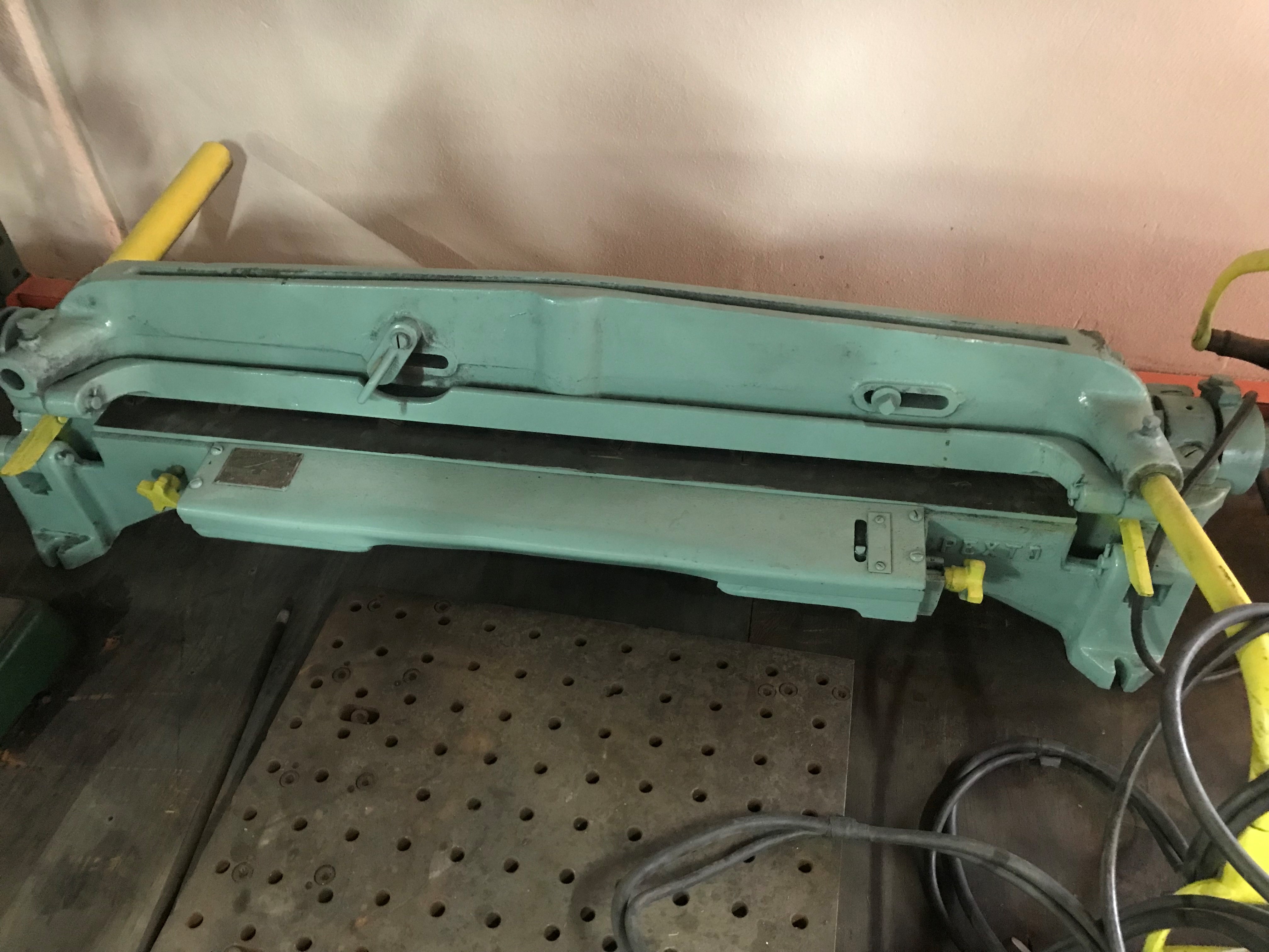Used Pexto Model 055 Adjustable Bar Folder 20 Ga. x 36" #6394 #2