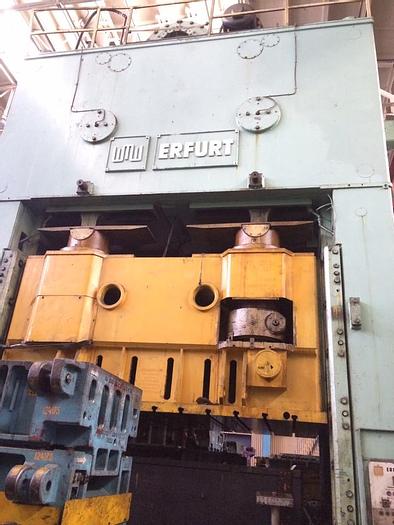 Used 1980 ERFURT PKZV I 1250 FS Double crank sheet stamping press 