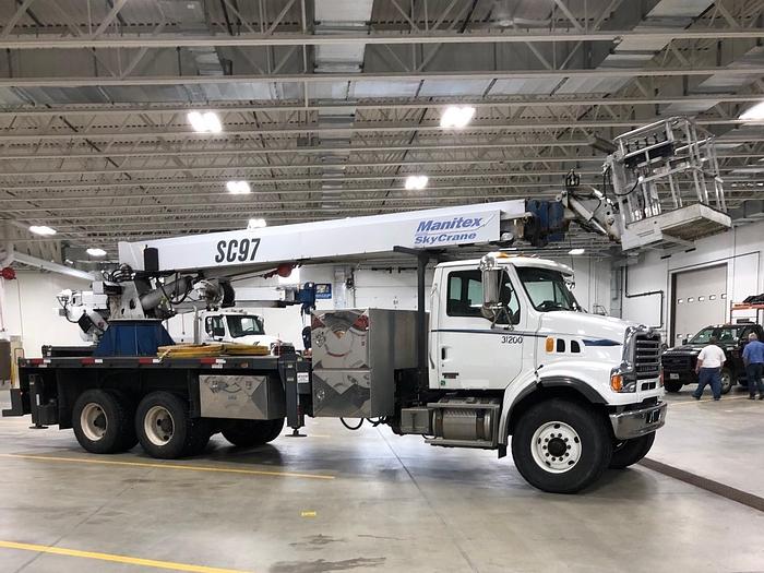 Used 2008 Sterling L7500 6x4 Manitex SC97 Sign Crane - M45396