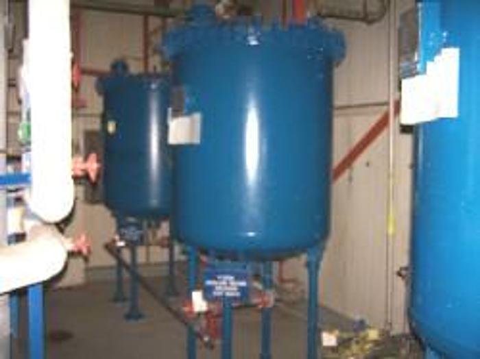 Used Pfaudler 300 gallon vertical glass lined vacuum receiver