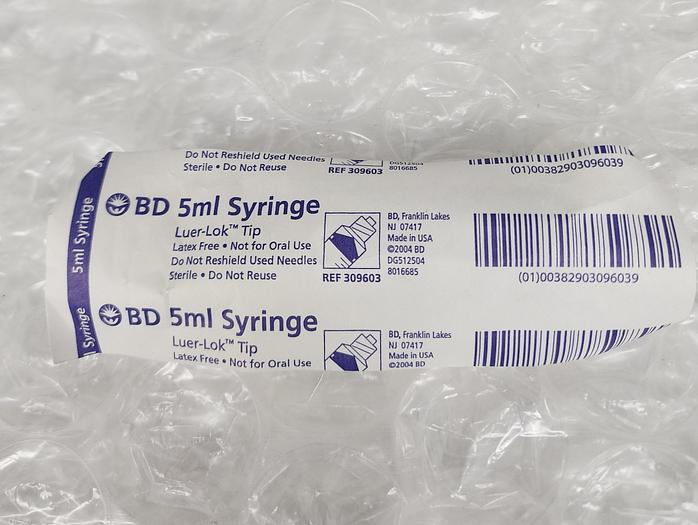 BD 5ML SYRINGE AND 305196 BD 18G 1.5 PRECISION GLIDE NEEDLES