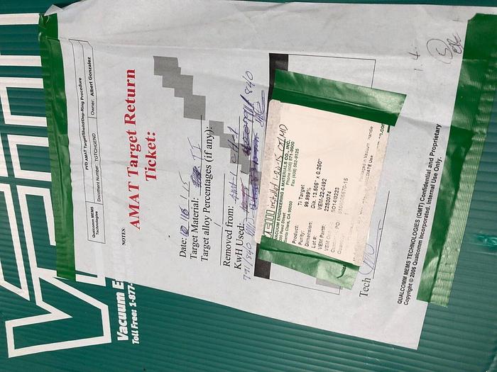 Used VEM TI TARGET 99.999% VEM-22-0492