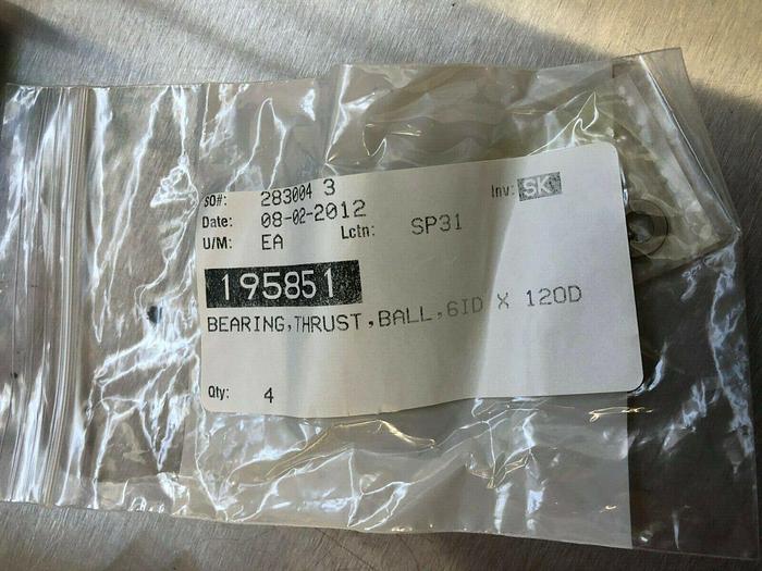 195851 BEARING, THRUST, BALL, 6ID x 120D (qty 7)