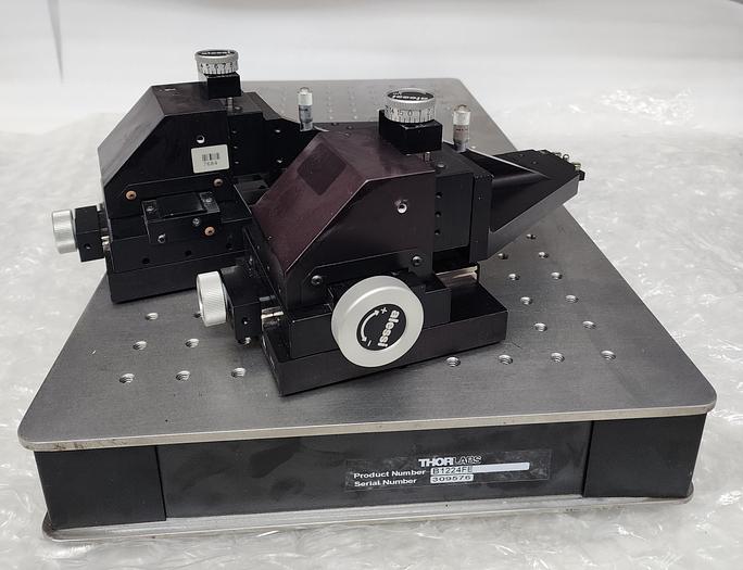 Used THORLABS B1224FE XYZ MOVEMENT & ALESSI MH5 & NEWPORT 436 SERIES BREADBOARD
