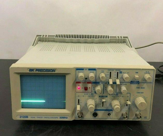 Used BK PRECISION 2120B DUAL TRACE OSCILLOSCOPE