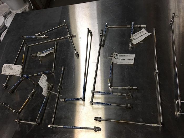 Used PSI ANALYTICAL TESTING PIPES (LOT OF 13)