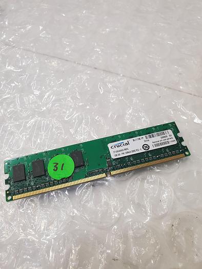 Used CRUCIAL CT12864AA800.M8FG 1GB 240-PIN DDR2 MEMORY