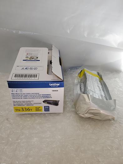 Used BROTHER TN-336Y TONER CARTRIDGE