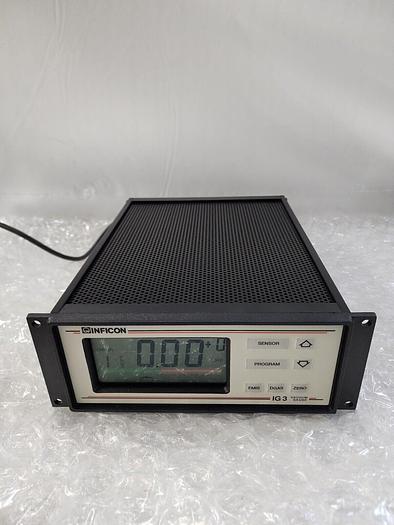 Used INFICON IG3 VACUUM GAUGE CONTROLLER