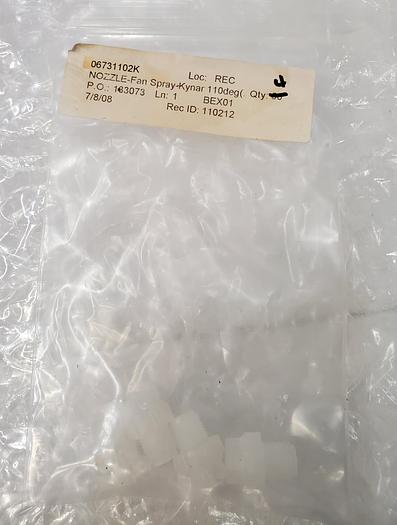 Used NOZZLE FAN SPRAY KYNAR 110 DEG