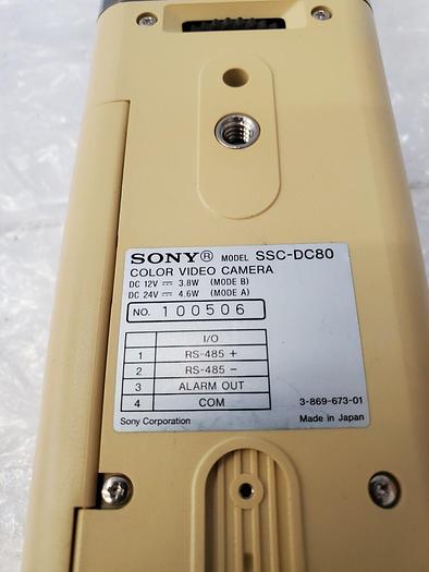 Used SONY COLOR VIDEO CAMERA SSC-DC80 OLYMPUS U-CMAD3 , U-TV1X-2