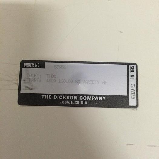 Used Dickson THDX, HUMIDITY READER