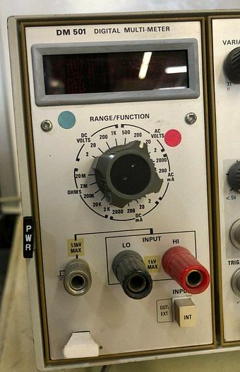 Used TEKTRONIX DM501 DIGITAL MULTIMETER, PG501 PULSE GENERATOR, SG502 Oscillator