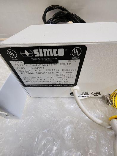 Used SIMCO TOP GUN 4002663 STATIC NEUTRALIZING EQUIP