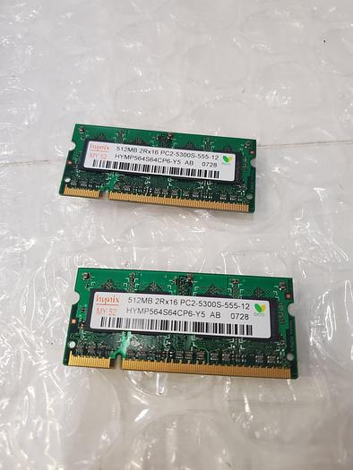 Used HYNIX HYMP564S64CP6-Y5 512MB DDR2 SODIMM MEMORY