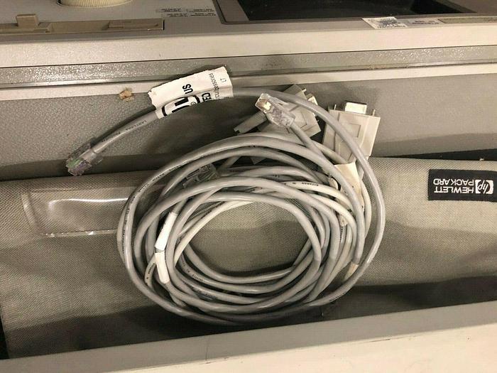 Used HEWLETT PACKARD 16500C LOGIC ANALYSIS SYSTEM 16500-40502 x3, 16555D Analyzer