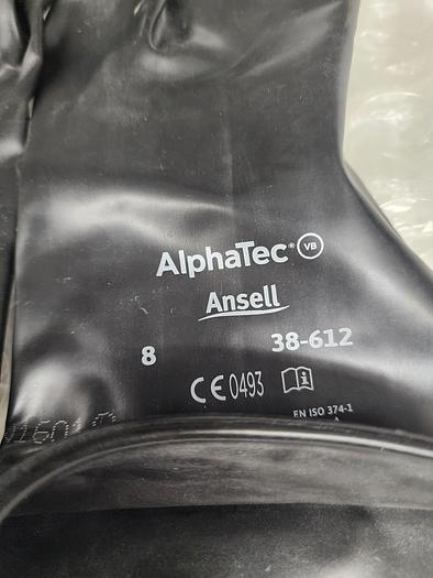 Used ALPHATEC 38-612 BLACK RUBBER GLVOES