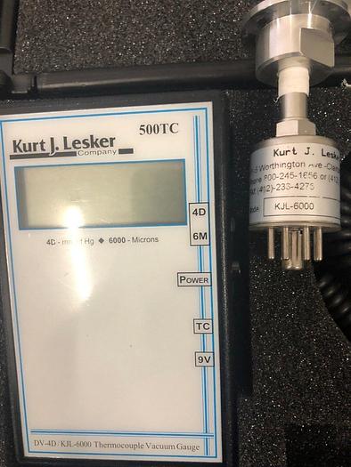 Used KURT J. LESKER 500TC  THERMOCOUPLE VACUUM GAUGE
