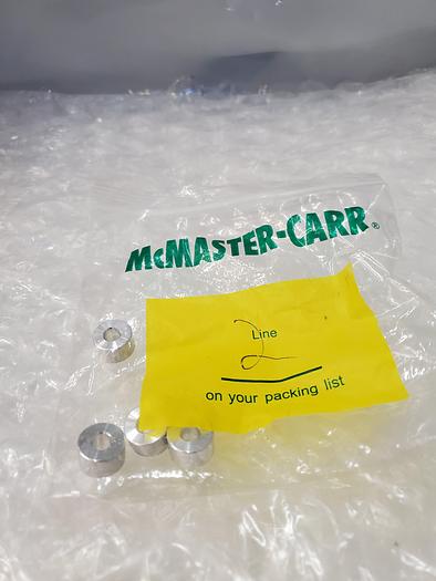 Used MCMASTER CARR STAINLESS STEEL SPACERS (LOT OF 4)