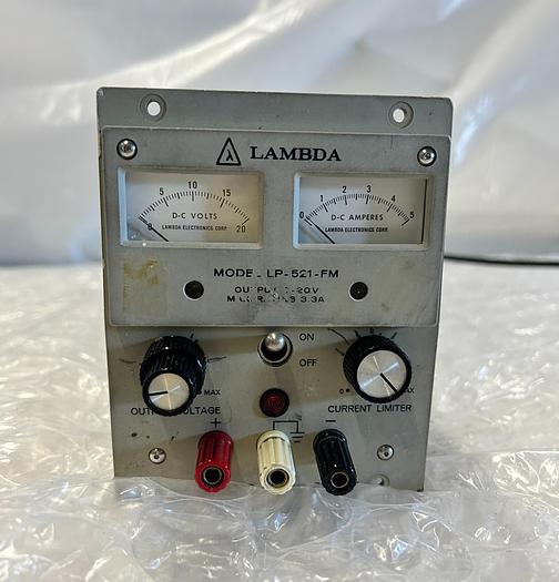 Used LAMBDA POWER SUPPLY LP-521-FM