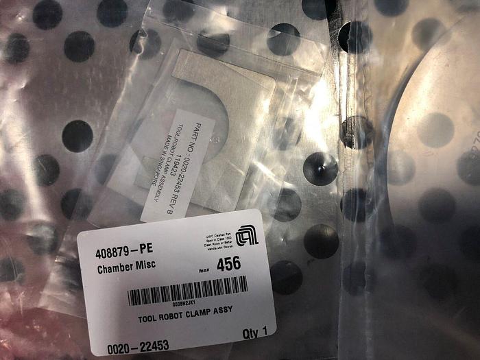 AMAT 408880-PE 6'' PRCLN-CL AND 408879-PE TOOL ROBOT CLAMP ASSY