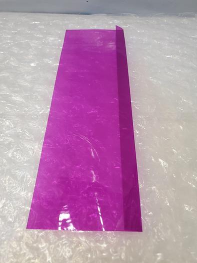 Used ARTUS PLASTIC SHEET PURPLE 5X20X.0015