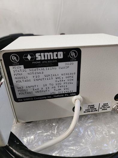 Used SIMCO TOPGUN STATIC NEUTRALIZING BLOW OFF GUN 4002663
