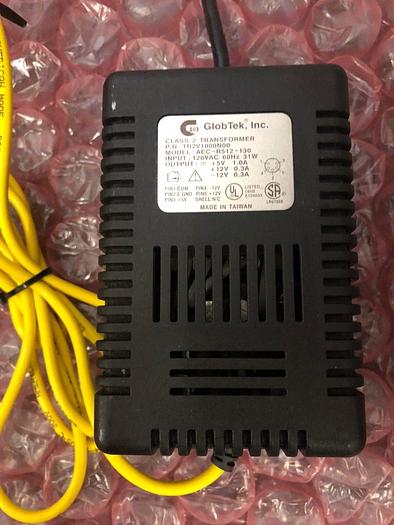 Used GLOBTEK CLASS 2 TRANSFORMER TR2V1000N00 , AEC-R512-130 AND LUMBERG RSMV